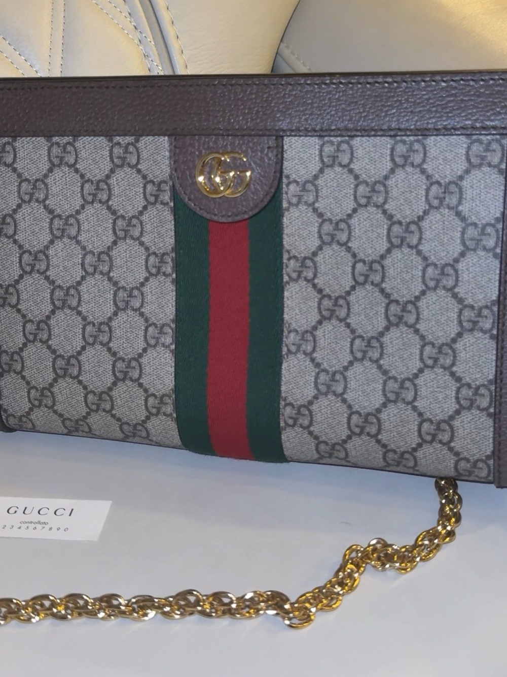 Gucci Ophidia Chain Shoulder Bag

Authentic